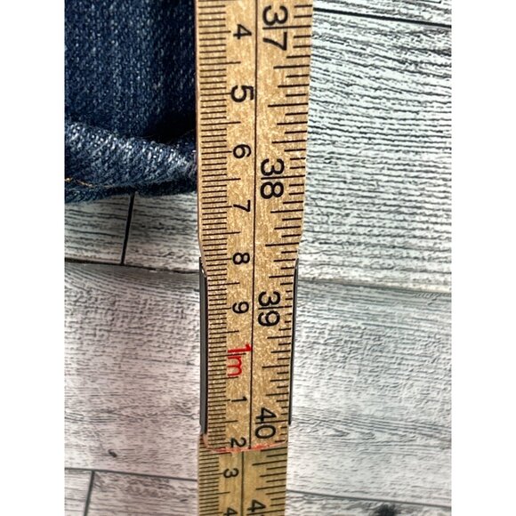 Company81 Men's W28 L30 Blue Denim Jeans Slight Flare Button Zipper Closure Gorp - Picture 9 of 11